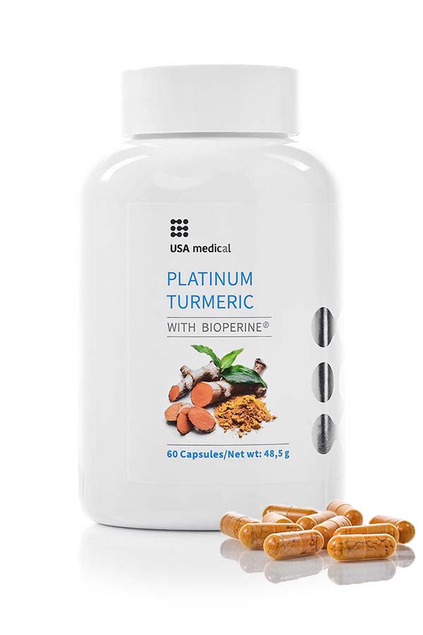 USA medical Platinum Turmeric – Kurkuma<br/>kapsle | 60ks